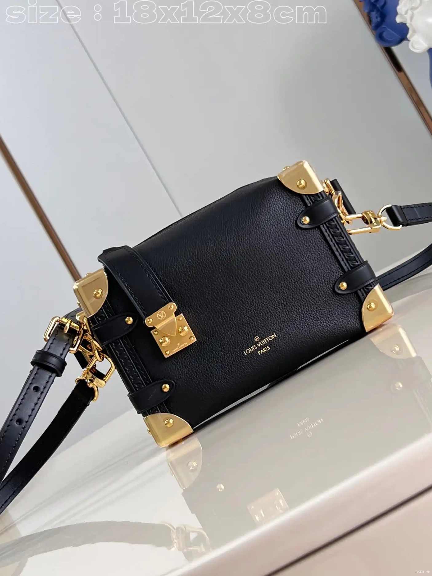 Trunk Side LOUIS PM-18*12.5*8CM VUITTON 0615